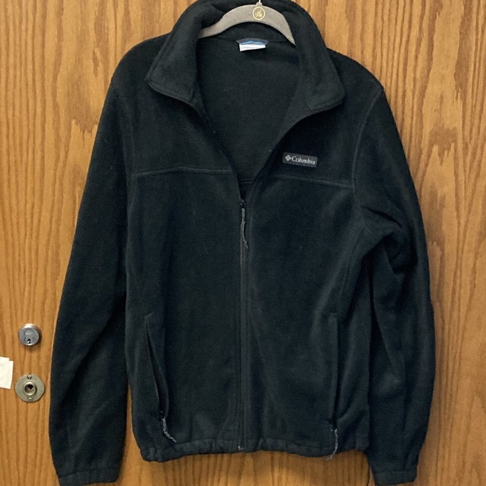 Columbia black fleece sz M